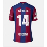 Stroje piłkarskie Barcelona Joao Felix #14 Koszulka Podstawowej 2023-24 Krótki Rękaw